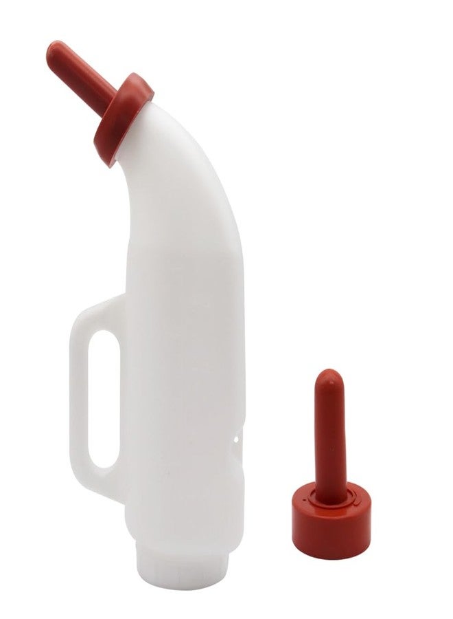 MODUODUO Calves Nursing Bottle with a Replacement Nipple 2.11 Quart Horizontal Calf Milk Feeding Bottle (Horizontal) - Image 3